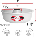 Fat Daddio's RMP-10 Anodized Aluminum Ring Mold Pan, 10 x 3.5 Inch, Silver