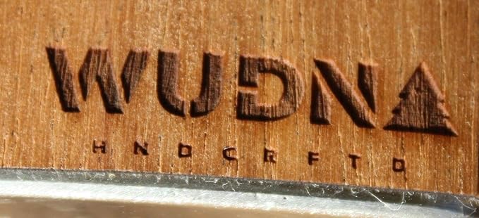 WUDN 6 oz. Wooden Hip Flask - Stainless Steel Body, Mt. Rainier Walnut Sky