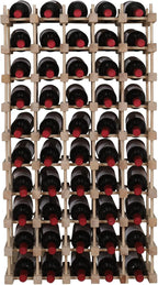Wine Rack Small countertop Cabinet Stackable Storage Wooden freestanding Floor Wine Holder (50 Bottles)