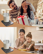 Sourdough Starter Warmer, Precise 1°F Thermostat Control (70-100°F) Sourdough Warming Mat,12-Hour Timer, Smart Memory, Fits Heating Pad for 24–40oz Jars, 110V Perfect for Home Baking & Fermentation