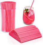 500 Pcs Neon Pink Coffee Stir Sticks Set Acrylic Stir Stick Holder Coffee Stirrers Holder Cocktail Straws Bar Straws Drink Stirrers for Coffee Bar Cocktail Tea Juice Party Supplies Restaurant Decor