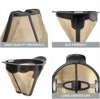 Replacement Parts Cone Reusable Coffee Permanent Filters Compatible with Ninja Coffee Maker CM300 CM305 CM360 CM371 CM400