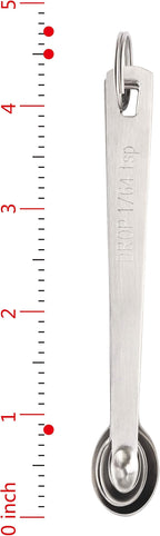 New Star Foodservice 42924 Stainless Steel Measuring Spoons Set, Mini