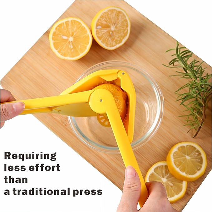 Lime Squeezer, Manual Leverage Effortless Hand Juicer, Easy Squeeze Fold Flat Lemon Juicer, Lemon Press Squeezer with Sideways Pivot to Increase Leverage Easy to Use for Lemons, Lime, Citrus (Green)