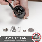 TIMEMORE Chestnut C2S Manual Coffee Grinder - Full Metal Body, 25g Capacity, CNC Stainless Steel Conical Burr, Adjustable Grind Setting, Double Bearing, Portable Hand Grinder, Black