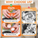 Egg Cracker Tool | Easy Shell Egg Opener | Handheld Egg Seperator Tool | Perfect for Baking, Scrambled Eggs & Omelets – No Mess, No Shell Pieces (Orange - 1 Pc)