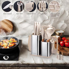 RAXCO Utensil Sets,18-Piece Knifes and cutting board,Silicone Cooking Tools and Kitchen Accessories,Straw