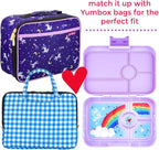 Yumbox Tapas (Seville Purple Rainbow) - Large Leakproof Bento Lunch Box for Adults/Kids, 4 Compartments - 4.2 Cups Capacity