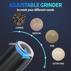 Battery Salt and Pepper Grinder Set-Gravity Electric Pepper Grinder,BoAn Automatic Spice Mill Refillable,Ceramic Larger Charmber,Adjustable Coarsenes,LED Light for Kitchen Housewarming Gifts New Home