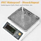 High Precision Scale IP67 Waterproof with Counting Function - 6lb, 0.001lb Digital Accurate Electronic Balance Scientific Scale - Ideal for Shipping, Mail - Weighs Gram, Pound, Kilogram
