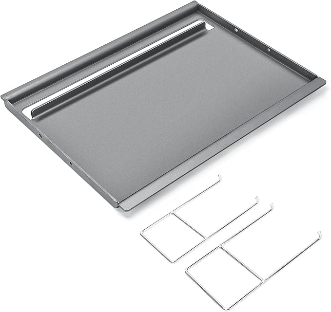 Hisencn 25.6" x 16.7" Griddle for Gas Grill, Cast Iron Griddle FlatTop Insert for Nexgrill, Weber, Charbroil, Pit Boss, Traeger, Camp Chef and more Grill, Griddle for Outdoor Gas & Charcoal Grills