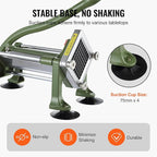 VEVOR French Fry Cutter, Potato Slicer with 3/8-Inch Stainless Steel Blade, Manual Potato Cutter Chopper with Suction Cups, Great for Potato, French Fries, Cucumber, Vegetables, Carrot