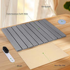 Foldable Stone Dish Drying Mat for Kitchen Counter,24"×16"Fast Dry Pad Absorbent Countertop Mat, Heat-resistant Mat,Diatomaceous Earth Mats,Gray