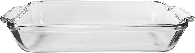 Anchor Hocking Glass Baking Dishes for Oven, 2 Piece Set (2 Qt & 3 Qt Glass Casserole Dishes)