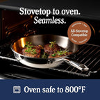 LEGEND COOKWARE 5-Ply Stainless Steel Cookware Set, 7-Piece Pots and Pans Set - Induction Compatible, Oven Safe 800°F - Non-Toxic, No Coatings - Built to Last Generations