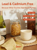 Sweese 4 oz porcelain bowls set of 6 - small dipping, sauce, snack side dish bowls - microwave, dishwasher, oven safe beige