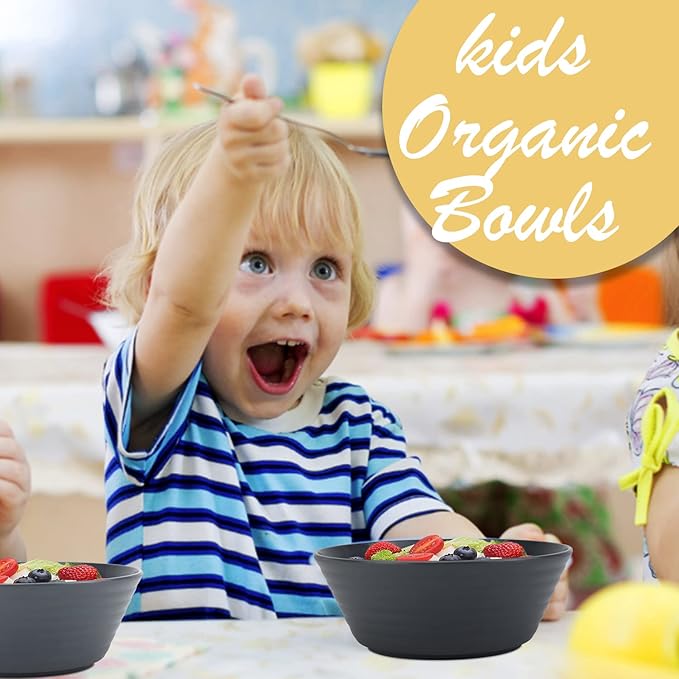 Wrova Wheat Straw Bowl Sets,6 PCS Unbreakable Big Cereal Bowl 50 OZ,Microwave and Dishwasher Safe Bowls,Large Salad Bowls for Camping,Picnic,Apartment,Dorm,RV (Classic Series)