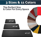 ComfiLife Anti Fatigue Floor Mat – 3/4 Inch Thick Kitchen Mats for Floor, Standing Desk Mat, Kitchen Rug – Comfort at Home, Office – Durable – Stain Resistant – Non-Slip Bottom (24" x 70", Red)