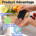 Stainless Steel Fondue Forks 6Pcs 9.1" with Heat Resistant Handle Color Fondue Set Fondue Sticks Fondue Cheese for Grill Cake Chocolate Meat Fruits Cheese Fondue Fountain Roast Marshmallows Dessert