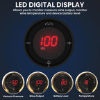 Luxurious 4-in-1 Electric Wine Aerator, Decanter, Dispenser & Vacuum Saver with LED Display - Wine Pourer Gift for Women and Wine Lovers