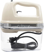 Cuisinart HM-90SCRM Power Advantage Plus 9-Speed Handheld Mixer with Storage Case, Cream