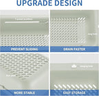 LASSHSWA Collapsible Colander and Strainer for Kitchen, Over the Sink Strainer Basket for Kitchen, Fruit Pasta Food Strainer Expandable Plastic Colander with A Sink Drain Strainer Stainless Steel