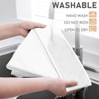 3 Pack Bra Underwear Drawer Organizer Dividers, 26 Cell Fabric Foldable Dresser Closet Organizers and Storage Boxes for Baby Clothes, Bra, Socks, Underwear, Ties (5+5+16 Slots, White)