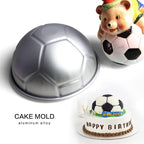 Big 8-inch Half Soccer Ball Football Shaped Birthday Cake Pan Bakeware Pastry Baking Cake Decorating Pan Mold