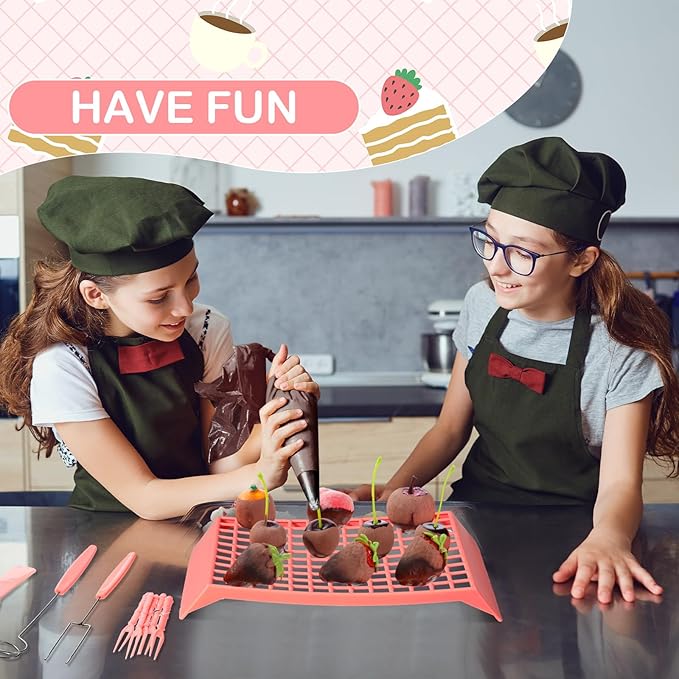 Umigy Electric Melting Chocolate Pot Gift Set Mini Fondue Fountain Pot Kit Chocolate Melting with DIY Mold and Accessories for Candy Christmas Milk Cheese Candy Home(Pink)