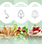 Kitchen in the box Stand Mixer, 4.5QT+5QT Two bowls Electric Food Mixer, 10 Speeds 3-IN-1 Kitchen Mixer for Daily Use with Egg Whisk,Dough Hook,Flat Beater (Pastel Green, 5QT)