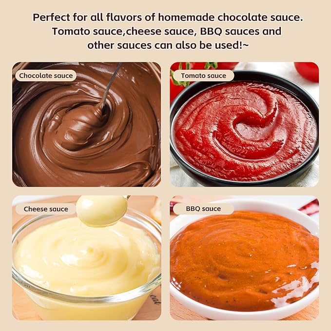 Chocolate Fountain Machine – Electric Stainless Steel Fondue Fountain, 4-Tier, 4-Pound Capacity for Chocolate, Candy, Butter & Cheese, Heated Bowl & Dual Controls