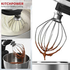 K45WW Wire Whip Attachment for Tilt-Head Stand Mixer for KitchenAid Stainless Steel Egg Cream Stirrer, Flour Cake Balloon Whisk