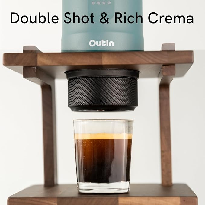 OutIn Nano Complete set Portable Espresso Machine with Double Shot Accessorries