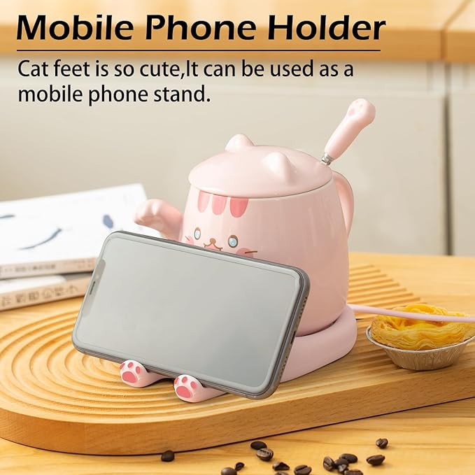 PUSEE Mug Warmer,Coffee Warmer for Desk Candle Warmer Auto Shut Off,Coffee Cup Warmer with 3 Temp Settings,Electric Beverage Warmer Plate for Coffee,Tea,Water Milk and Cocoa(Not Include Cup)