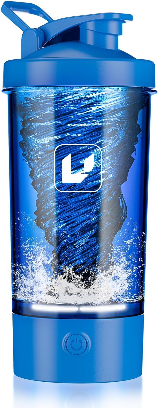 Electric Shaker Bottle USB C Rechargeable Protein Shaker Bottle Shaker cups for Protein Shakes Mixer with 24oz BPA Free Tritan Meal Replacement Shakes Made with Tritan Portable Blender Cup (Blue)