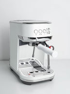 Normcore 54mm Bottomless Portafilter Fits Breville Sage Barista Express Machines, Barista-Grade Naked Espresso Tool, Included 18g Filter Basket, Anodized Aluminum Handle, White