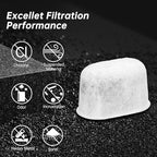 6 Pack Replacement Coffee Filters Compatible with Drew Barrymore Coffee Maker, Charcoal Water Filters for Beautiful DrewBarrymore Coffee Machines