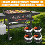 LS‘BABQ Grill Gas Control Knobs, Replacement Parts for Blackstone 17" 22" 28" 36" Gas Griddle,Grill Valve Griddle Knobs, 4 Pack