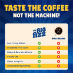 Coffee Maker Descaler - Easy to Use Coffee Machine Tablets Compatible with All Major Brands - Fast Acting Descaling Tablets Preserves Brew Flavor & Machine Longevity (12 Count)