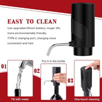 Electric Wine Aerator Pourer with USB Rechargeable, Automatic Wine Bottle Dispenser Machine and Multi-Smart Wine Decanter, Perfect Wine Gifts for Wine Lovers