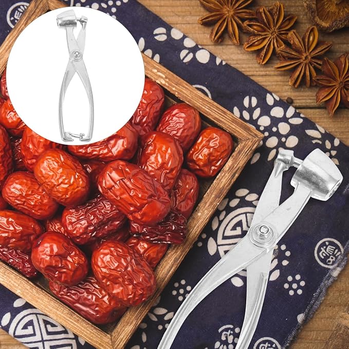 Heavy Duty Cherry Pitter & Olive Corer Tool - Stainless Steel Cherry Pit Remover for Efficient & Olive Pitting - for Making Jam and Dishes