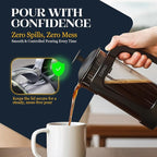 ESPRO P3 French Press Coffee Maker – Patented Double Micro-Filter for Grit-Free Brew, Heat Resistant thicker Borosilicate Glass Coffee press – (32 oz)