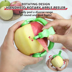 3.86 Inch Apple Slicer & Handheld Apple Peeler,Super Sharp Apple Cutter and Corer 8 Slices, Foldable Manual Rotating Apples Pear Peeler for Round Vegetables and Fruits