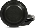 Stone Lain Orbit 4-Piece Pasta Bowl Set Stoneware, Charcoal
