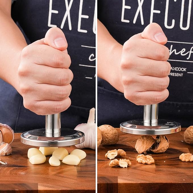 Meat Pounder Tenderizer，Meat Pounder Flattener，304 Stainless Steel Thickened Weighted Meat Hammer，Meat Mallet for Flattening Steak Beef Chicken, Kitchen Meat Tenderizer Tool (Dishwasher Safe)