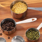 Joyhill Measuring Cups and Spoons Set of 10 Piece, Stainless Steel Measuring Cups Stackable, Nesting Metal Measuring Cup for Dry & Liquid Ingredients, Cooking & Baking