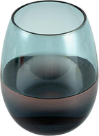 Restaurantware-Vetri 15 Ounce Wine Glasses, 6 Dishwashable Stemless Wine Glasses - No Lead, Durable, Blue Glass Stemware, For Home, Bar, Or Restaurant, Serve Merlot, Chardonnay, Or Bordeaux