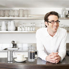 Easyworkz French Press 34 oz Coffee Tea Maker with Borosilicate Glass,Soft Grip Handle,Light Grey