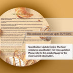 12 Inch Enamel Roasting Pan for Induction Cooktops - Heavy Duty Round Baking Pan for Thanksgiving Turkey Christmas Ham Lasagna & Pizza Dishwasher Safe Oven Broiler & Stovetop Pan