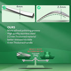 40 Piece Silverware Set Service for 8, EIUBUIE Premium Stainless Steel Cutlery Set, Matte Finish Flatware Sets Durable Solid, Modern Kitchen Tableware Eating Utensil Sets Include Spoons Forks Knives